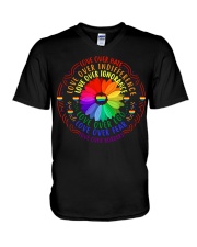 Love Over Hate V-Neck T-Shirt tile