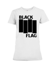 Vintage Black Flag Rock Bands Music Premium Fit Ladies Tee tile