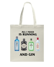 All I Need Is Running And Gin Tote Bag tile