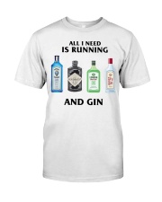 All I Need Is Running And Gin Classic T-Shirt tile