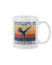 I Might Look Like I'm Listening To You Kickboxing Mug tile