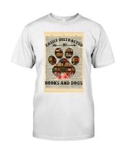 Easily Distracted By Books And Dogs Dictionary Classic T-Shirt tile