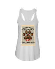 Easily Distracted By Books And Dogs Dictionary Ladies Flowy Tank tile