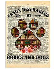 Easily Distracted By Books And Dogs Dictionary 11x17 Poster front