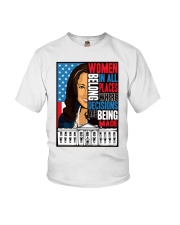 Women belong in all places Youth T-Shirt tile