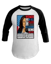 Women belong in all places Baseball Tee tile