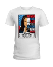 Women belong in all places Ladies T-Shirt tile