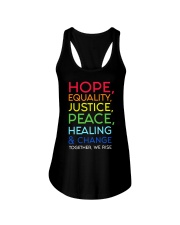 Hope Equality Justice Peace Healing And Change Ladies Flowy Tank tile