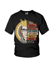 RBG Never Underestimate The Power Of A Girl Youth T-Shirt tile