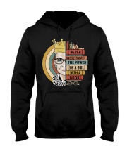RBG Never Underestimate The Power Of A Girl Hooded Sweatshirt tile