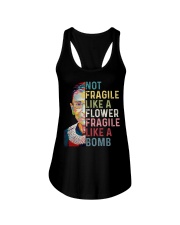 RBG Not Fragile Like A Flower Fragile Like A Bomb Ladies Flowy Tank tile