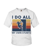 Rock Climbing - I Do All My Own Stunts Retro Youth T-Shirt tile