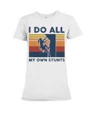 Rock Climbing - I Do All My Own Stunts Retro Premium Fit Ladies Tee tile