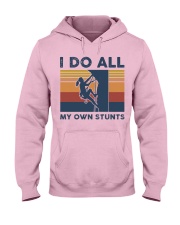 Rock Climbing - I Do All My Own Stunts Retro Hooded Sweatshirt front