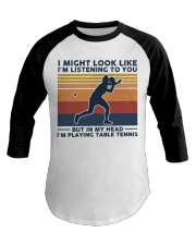 I Might Look Like I'm Listening To You Baseball Tee tile