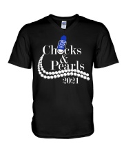 Chucks and Pearls 2021 V-Neck T-Shirt tile