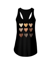 Shades of Melanin Hearts Valentine's Day Ladies Flowy Tank tile