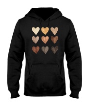 Shades of Melanin Hearts Valentine's Day Hooded Sweatshirt tile