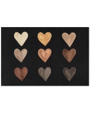 Shades of Melanin Hearts Valentine's Day Doormat tile
