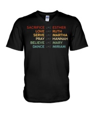 Women Of The Bible V-Neck T-Shirt tile