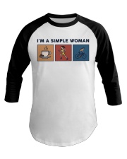 I'm A Simple Woman Retro Baseball Tee tile
