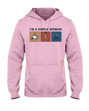 I'm A Simple Woman Retro Hooded Sweatshirt front