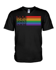 Pride Flag Meaning V-Neck T-Shirt tile