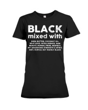 Black Mixed With Premium Fit Ladies Tee tile