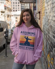 Assuming I Was Like Most Women - Aikido Retro Hooded Sweatshirt lifestyle-unisex-hoodie-front-1