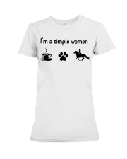 I'm A Simple Woman - Horse Premium Fit Ladies Tee tile