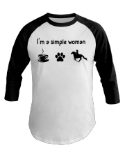 I'm A Simple Woman - Horse Baseball Tee tile