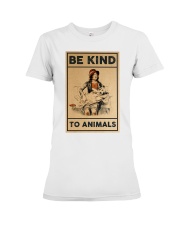 Be Kind To Animals Premium Fit Ladies Tee tile