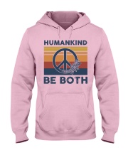 Humankind Be Both Retro Hooded Sweatshirt front
