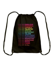 You Are Fabulous Personalized Drawstring Bag tile