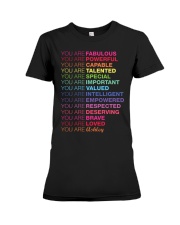 You Are Fabulous Personalized Premium Fit Ladies Tee tile