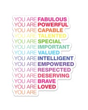 You Are Fabulous Personalized Sticker tile