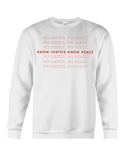 Know Justice Know Peace Crewneck Sweatshirt tile