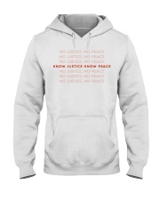 Know Justice Know Peace Hooded Sweatshirt tile