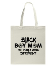 Black Boy Mom Tote Bag tile