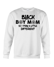 Black Boy Mom Crewneck Sweatshirt tile