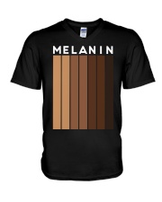 Melanin Black Shades V-Neck T-Shirt tile