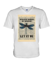 Whisper Words Of Wisdom Let It Be V-Neck T-Shirt tile
