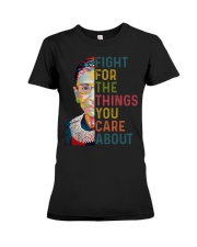 RBG Fight For The Things You Care About Premium Fit Ladies Tee tile