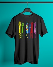 Be Kind Sign Language Color Classic T-Shirt lifestyle-mens-crewneck-front-3
