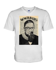 RBG WWRBGD V-Neck T-Shirt tile