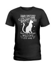 Salem Sanctuary For Wayward Cats Ladies T-Shirt tile