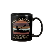 Life Is Good Kayaking Makes It Better Mug tile
