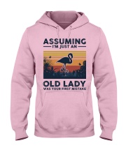 Assuming I'm Just An Old Lady - Flamingo Hooded Sweatshirt front