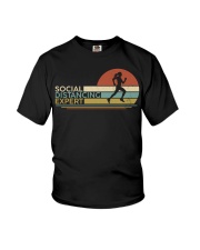 Running Social Distancing Expert Youth T-Shirt tile