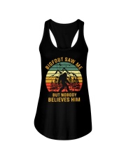 Bigfoot Saw Me But Nobody Believes Him Ladies Flowy Tank tile